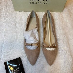 Armani Collezioni Women's Suede Loafers